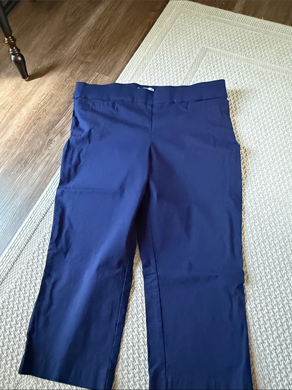 Kim Rogers Navy Cropped Stretch Pants